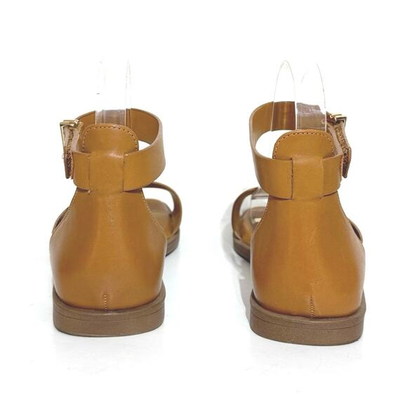 Franco Sarto Miras Women’s Size 7 Tan Leather Toe Loop Ankle Strap Sandal - Picture 4 of 12